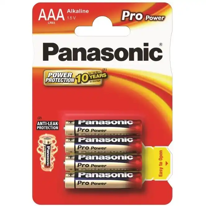 alkaliparistot, aaa, 1.5 v, panasonic, läpipainopakkaus, 4 kpl, 265899, pro power Lähetetään Heti