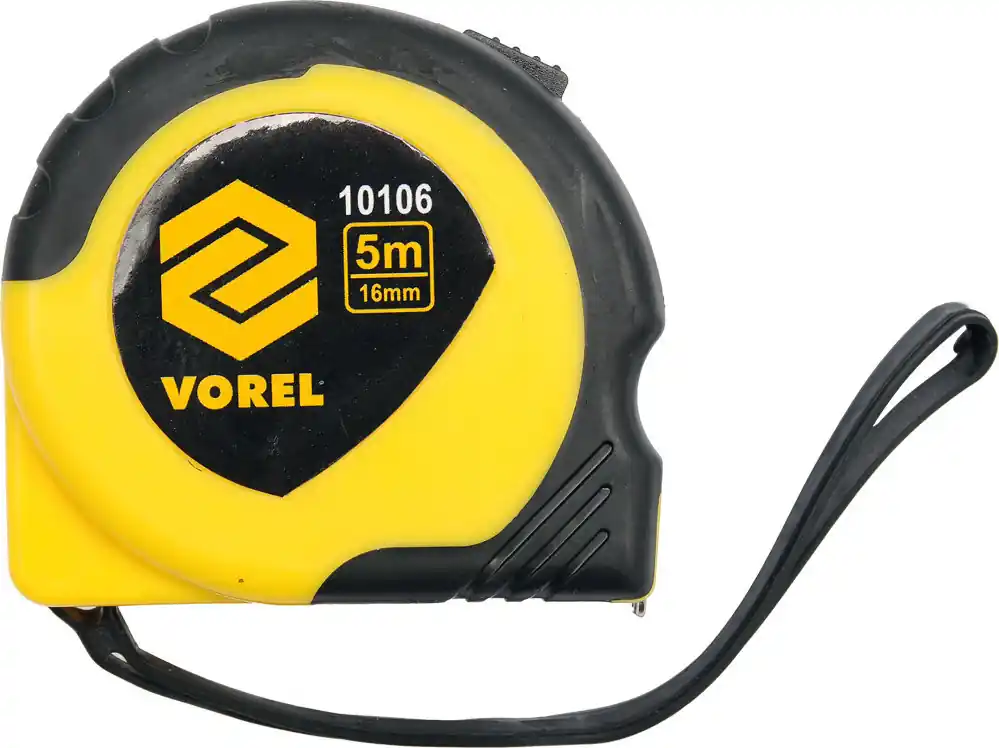 Uutuus Mittanauha Vorel 5m, keltainen