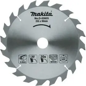 Makita D-03327 T.C.T sahanterä 165X2X20mm 20° T10 Alennettu