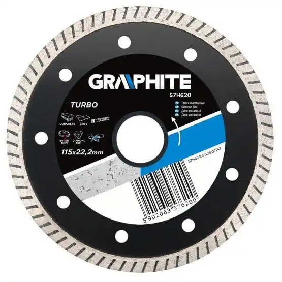 Timanttihiomakone Grafiitti 115x22,2mm turbo super cienka - 57H620 Halpa