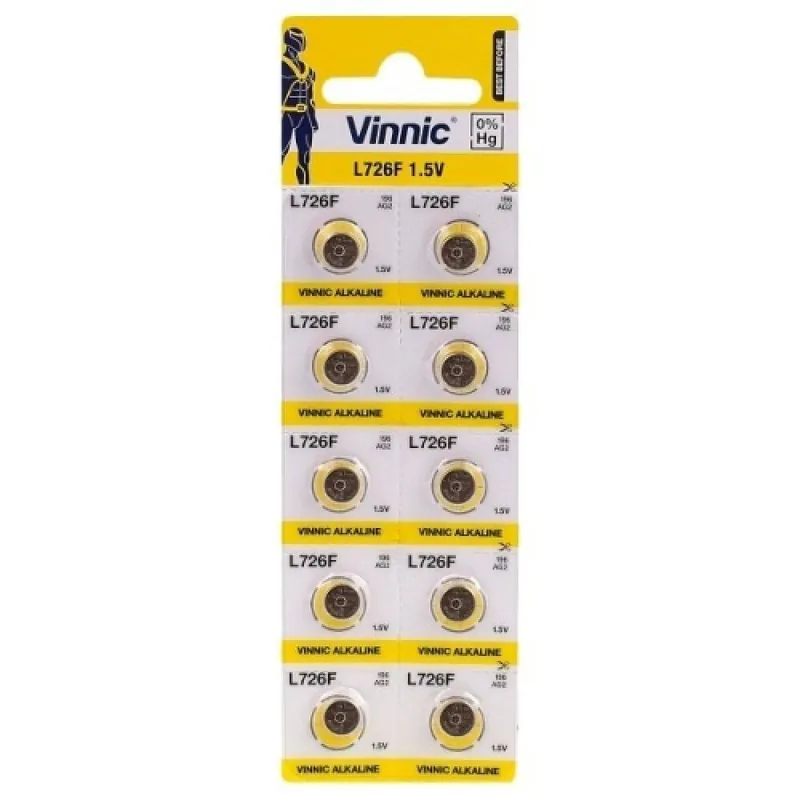 "vinnic alkaliparisto lr726/396/ag2". Poisto
