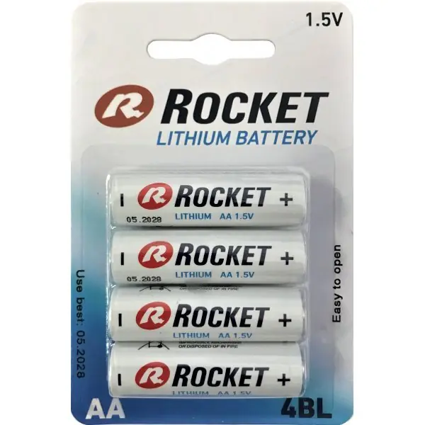 AA-paristot Rocket Lithium, 4 kpl Osta Nyt