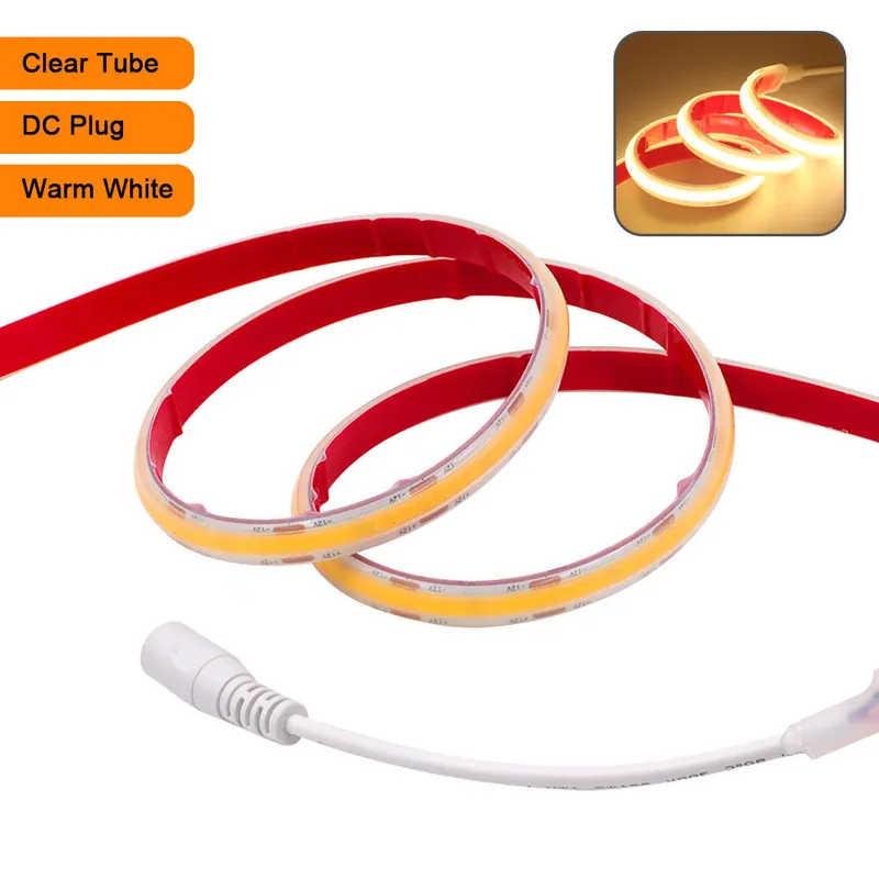 12V 24V Cob Led-Nauhavalo Ip68 Vedenpitävä 5M 10M 15M 20M 0,5M Joustava Nauha 320Led/_Clear Tube DC Warm_24v 15m, Clear Tube DC Warm_24v 15m Löytö