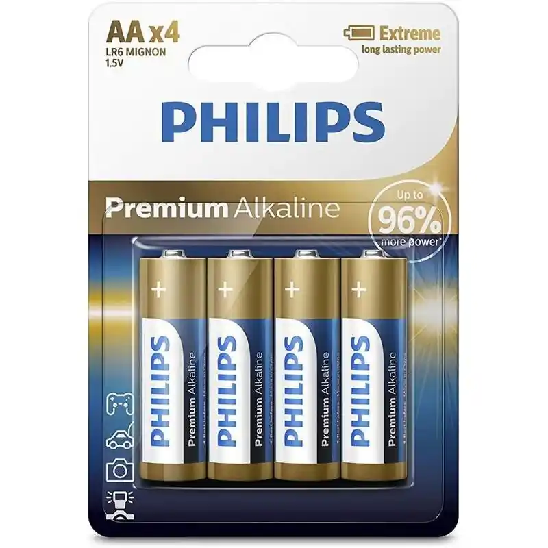Alkaliparistot Philips LR6M4B / 10 Vain Tänään