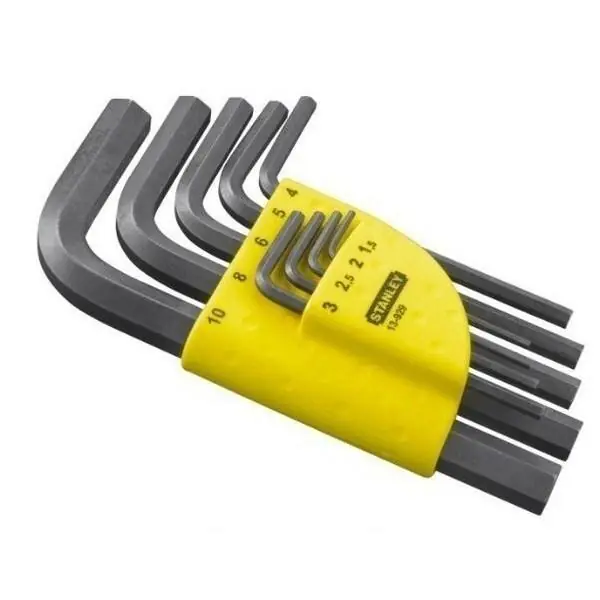 Pitkä urosavain 1,5 mm - 10 mm STANLEY - 1-13-976 - 9 osan sarja kotelossa Merkkituote