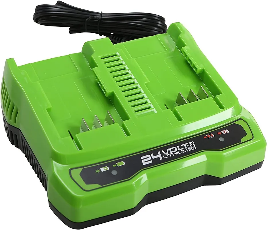 Viimeinen Mahdollisuus Kaksoispistorasialaturi Greenworks, 24V 2A, G24X2UC2 - 2931907
