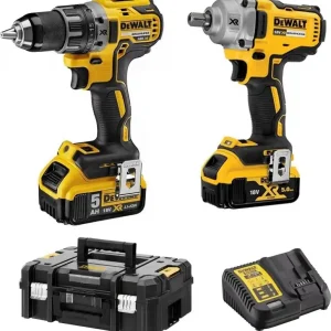 Työkalusarja Dewalt Combo XR 18V DCD791 + DCF894 + 2x5.0Ah Li-Ion (DCK2077P2T-QW) Alennettu Hinta