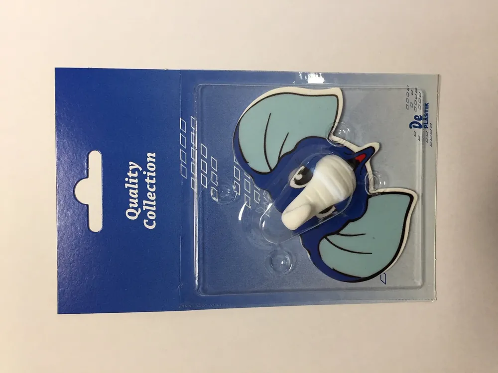 Poisto "Elephant" koukku DE-muovista