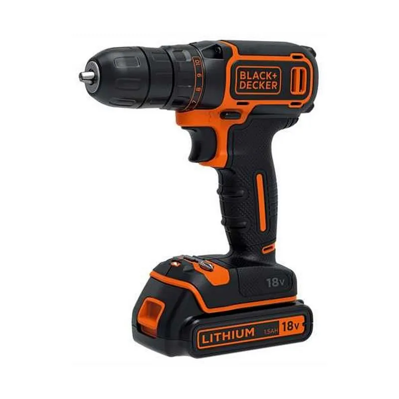 Älä Missaa Akkuporakone - Black+Decker - 18V - 1 1,5Ah akku - Kompakti ja kevyt