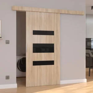 ADRK Furniture Desio 86 -liukuovi, ruskea Tarjoushinta