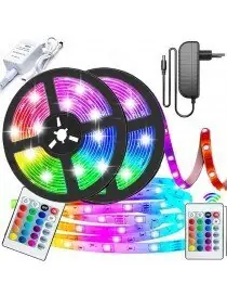 5 metriä 300 RGB LED-nauha + kaukosäädin Tilaa Heti