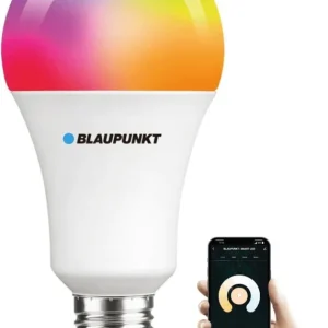 Eniten Myyty Blaupunkt älypolttimo LED Smart Monivärinen E27 A60 900lm 9W 2500-8000K WiFi + Bluetooth Tuya