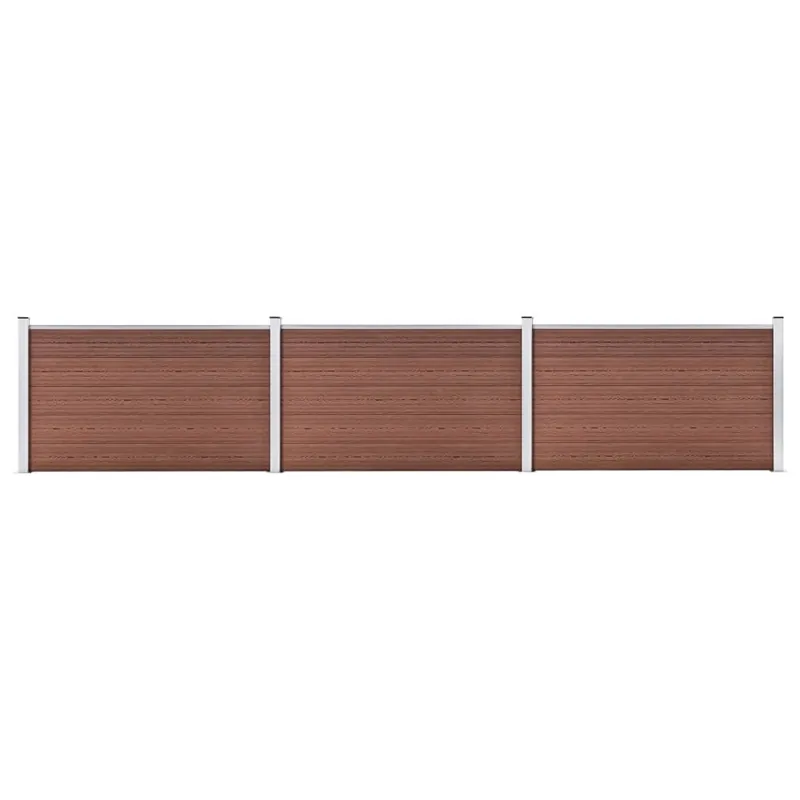 vidaXL Puutarha-aita WPC 526x106 cm ruskea Flash-Tarjous