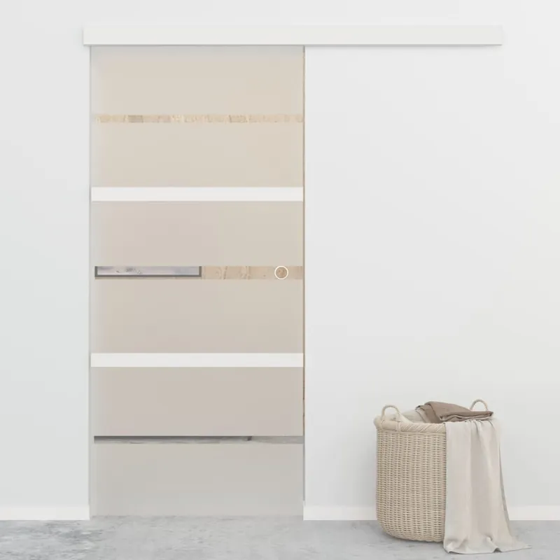 vidaXL Liukuovi soft-stopeilla ESG-lasi ja alumiini 90x205 cm Eniten Myyty