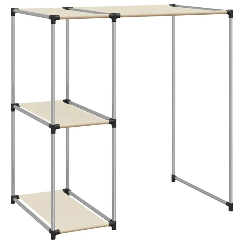 Viimeinen Mahdollisuus vidaXL Säilytyshylly pesukoneen ylle kerma 87x55x90,5 cm rauta
