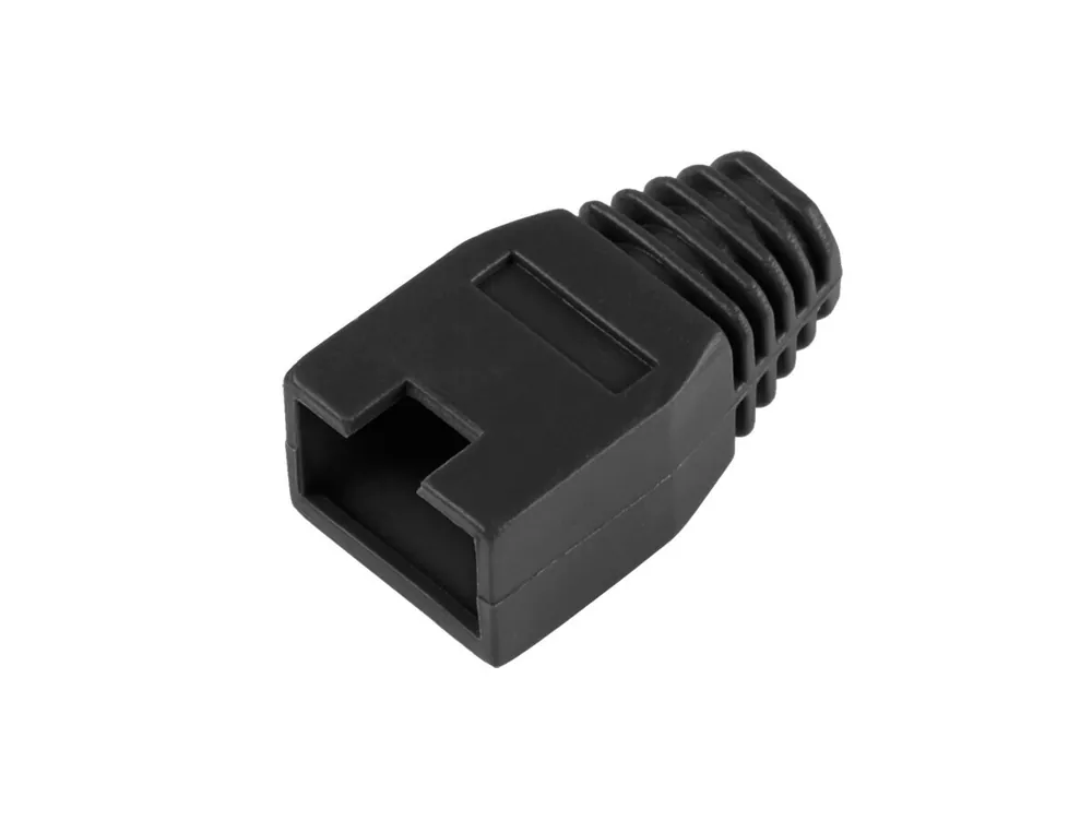 Superhinta Pistoke rj45, kumisuoja, musta