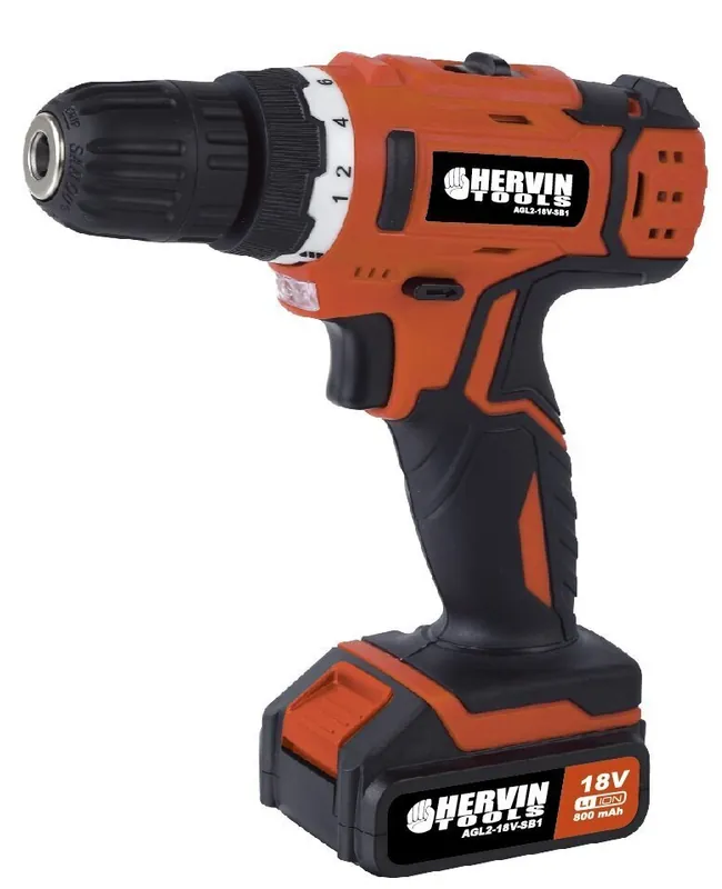 Ajankohtainen Akkuporakone Hervin Tools AGL2-18V-SB1