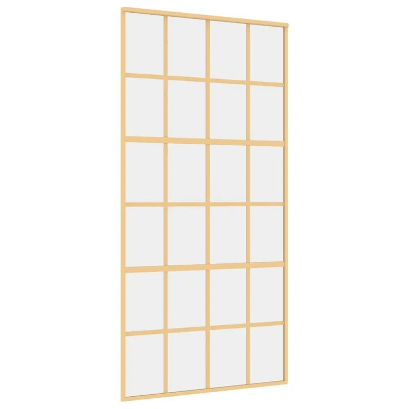 Liukuovi kultainen 102,5x205cm lasi/alumiini 155174 Kausialennus