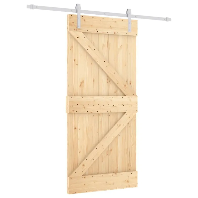 Aito Liukuovi asennustarvikkeineen 95x210 cm täysi mänty