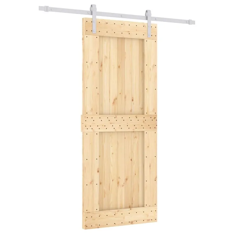 Alennus Liukuovi asennustarvikkeineen 85x210 cm täysi mänty
