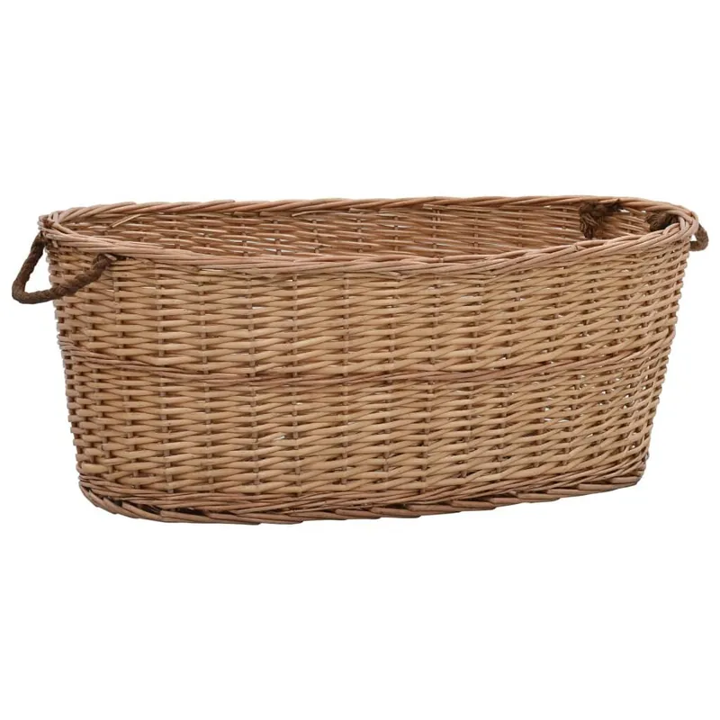 Polttopuukori kantokahvoilla 88x57x34 cm luonnollinen paju Tilaa Nyt