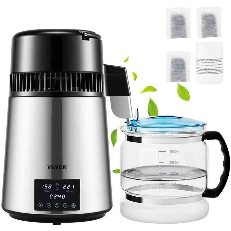 Ammattilaiskäyttöön soveltuva Vevor-vedentislaaja, 4 L, 1750W, 1,5 L/h Superhinta