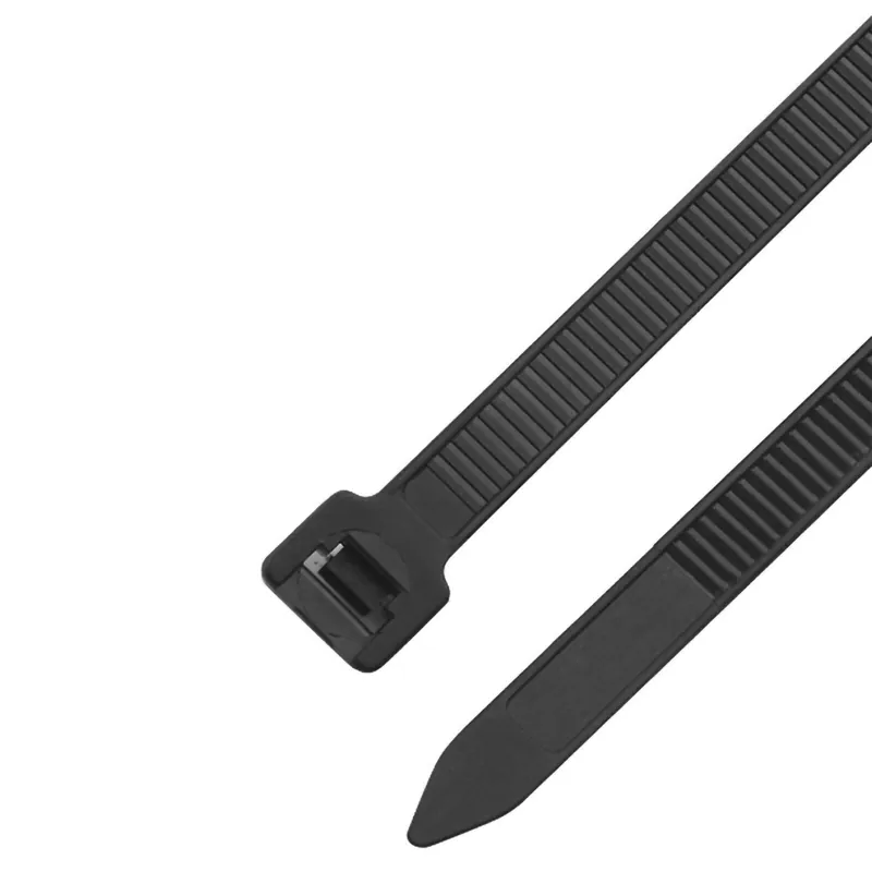 100 kpl Heavy Duty Nylon nippusiteet Vetolujuus Itselukittuva johtositeet Pipeline 3x100 mm / 0,1x3,9 musta Alennus