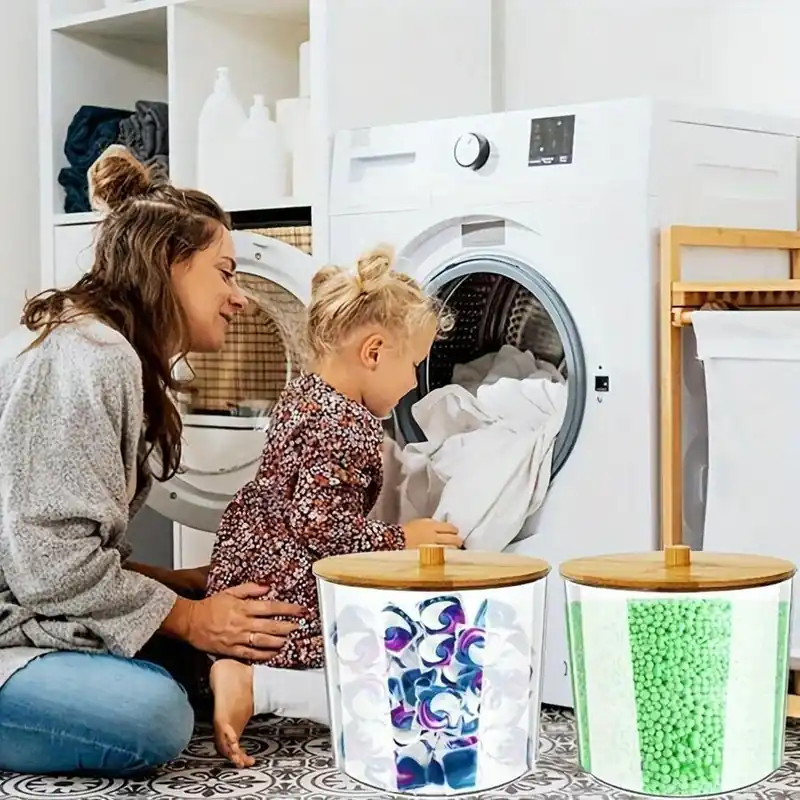 Suosittu Pyykkisäiliö bambukannella