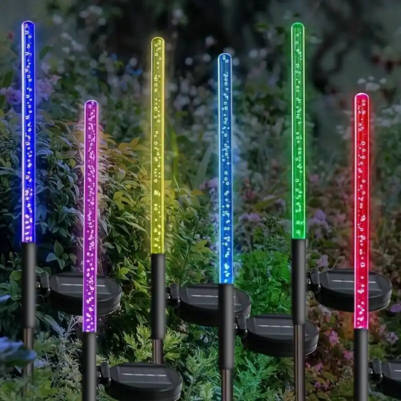Ajankohtainen 2 kpl aurinkokupla-LED-valot, värinvaihto, puutarhaan.