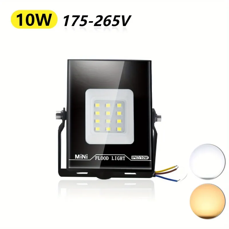 10W LED-valonheitin, Ohut Ulkovalot Puutarha ja Patio., Šalta balta 6000K Tukkuhinta
