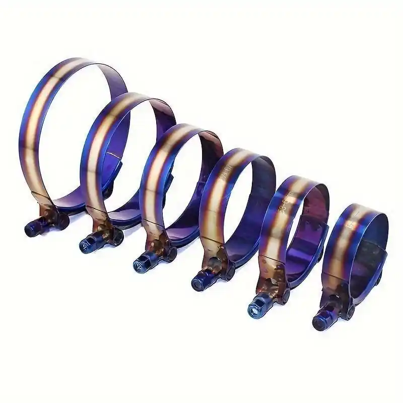 Älä Missaa Itsok Palanut Sininen T-Bolt Letkukiristin - Laadukas Ruostumaton Teräs, Säädettävä Putken Kiinnityssarja 4.45cm-8.89cm., 72-80 mm