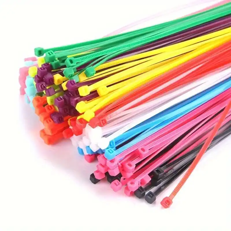 100 Raskasta Nylon Kaapelisiteitä, 20,32 cm, Itselukittuvat Musta Muovisiteet Halpa Hinta