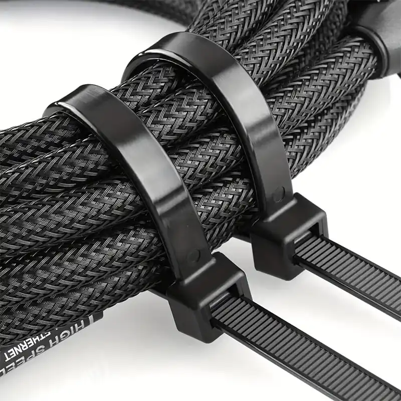 100kpl 35.56cm Nailonimuovinen Kaapelisiteet Itselukittuva Musta, 4,8 mm (0,19 col.) – 62 svarai (28 kg) Vain Tänään