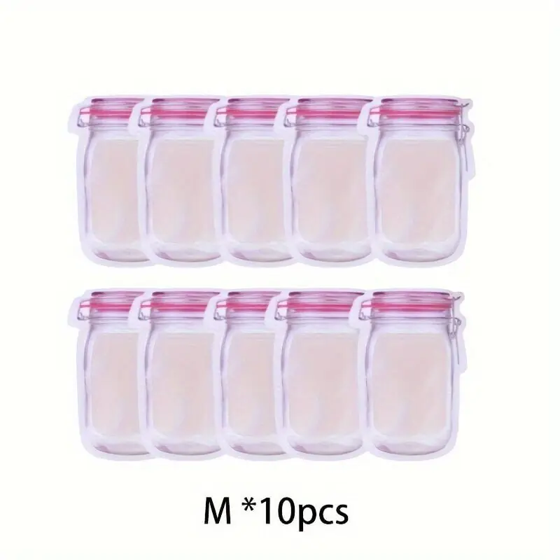 10kpl/20kpl Uudelleenkäytettävä Purkkipussi, Eväspussi, Ruokatallennuspussi Keittiöön ja Retkelle., M-10vnt Pakollinen (Must-Have)