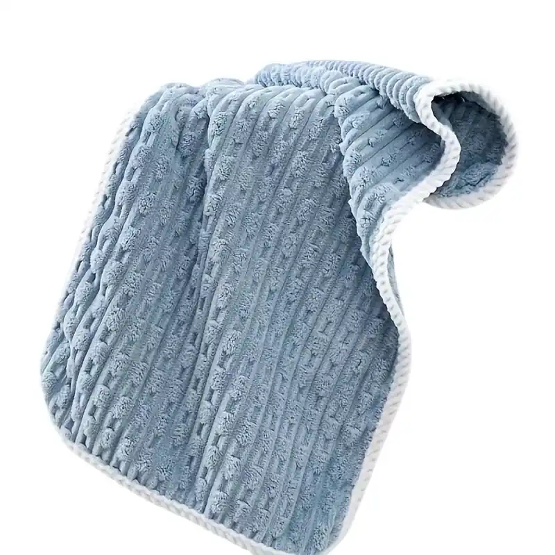 Ylellinen Bambukoralli Fleece Pyyhesetti – Paksu ja Pehmeä, Mėlyna Sertifioitu