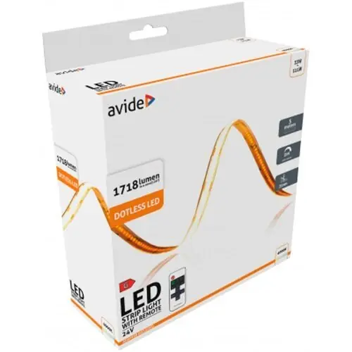 Alennettu Hinta LED-nauha COB kaukosäätimellä 4000K, IP20, 24V, 6,6W, 5m