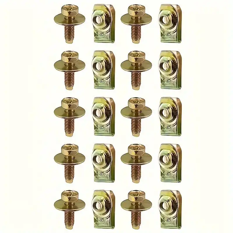 20kpl/40kpl Kiinnityssarja M6 pultit, mutterit 17mm, 20vnt komplektas Halpa