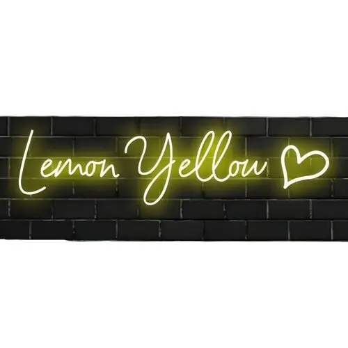 Älä Missaa Mukautettu LED Neonmerkki Henkilökohtainen Nimikyltti Kaikille Tilaisuuksille, Citrininė geltona