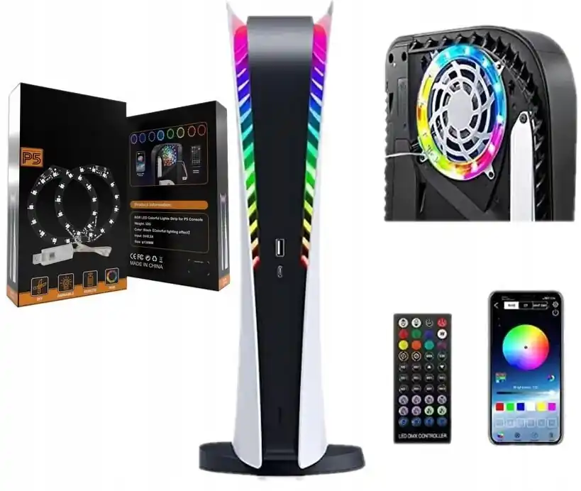 Viimeinen Mahdollisuus LED-valonauha PlayStation 5 RGB-konsolille