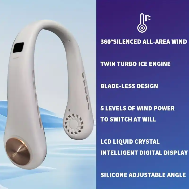 Tuuletin USB ladattava, Baltas Bestseller
