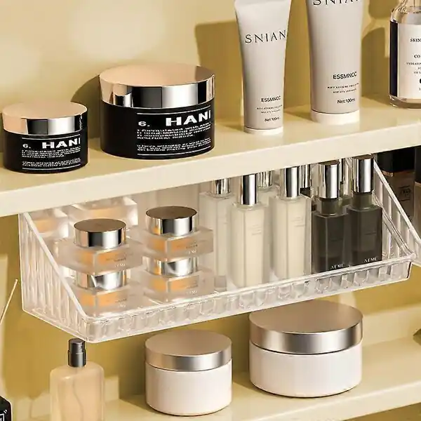 WC -säilytyshyllyt seinällä, joka on kiinnitetty Washbasin Cosmetics Storage -hyllyihin spontaanissa säilytysjärjestäjissä kylpyhuonetarvikkeissa, TP L_Pack of 2 Alennettu Hinta