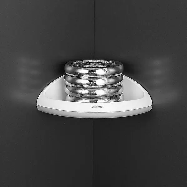 Wikhostar kylpyhuoneen kylpyhuone lisävarustehylly Shampoo Holder Wall Triang& 39;s Corner Bath -tarvikkeet pitävät teline kylpytarvikkeet hylly_, Gray Tilaa Heti