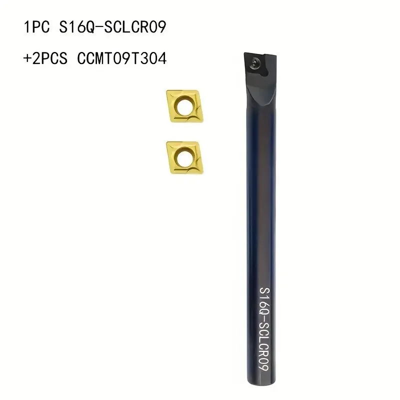16mm sorvaustyökalusarja kovametalliterällä CNC-työkalupidin., 1 PCS S16Q-SCLCR09+2PCS CCMT09T3 Tilaa Nyt
