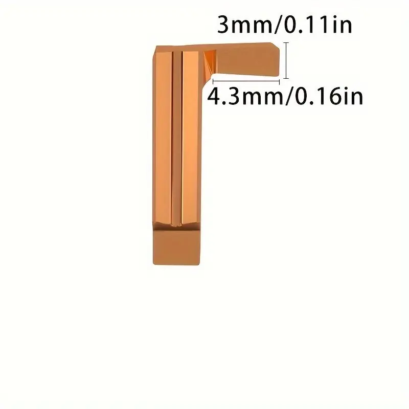 Volframkarbidijyrsintäveitsi Urajuoksin, Galinės tiesios griovelio plotis 3,0 mm gylis 4,3 mm Uusi Kokoelma