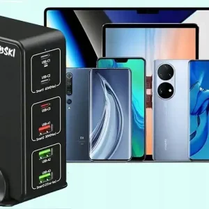 120W USB-C Laturi 6 Porttia QC 3.0 PD Turvallinen Maksu
