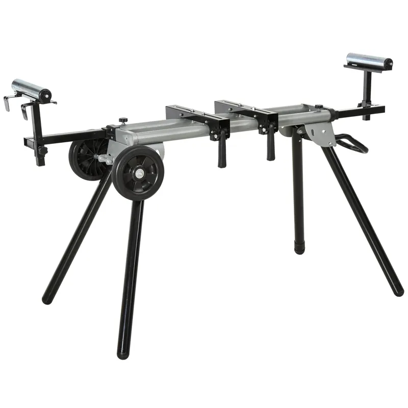 Kuuma Tarjous Alusta jiirisahoille Työpöytä jiiri- ja vinopierusahoille Sahapukki Jiirisaha Teräs Musta+Hopea Sivulaajennus 123,5-245 cm