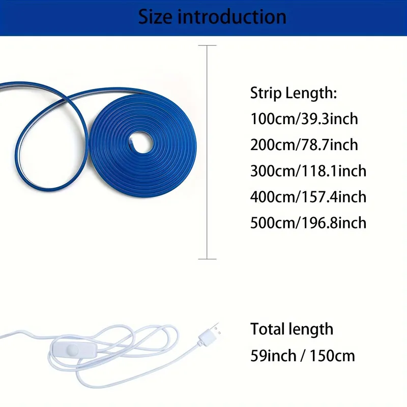 Halpa LED neon-nauha, 3 mln. / 9,84 pėdų