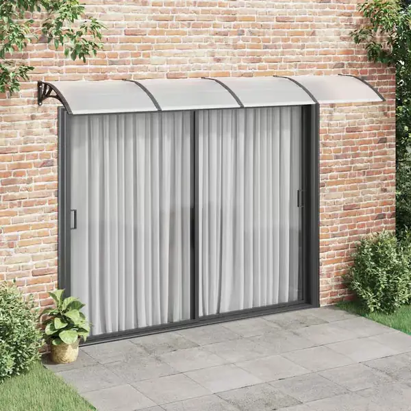 vidaXL Ovimarkiisi musta 350x100 cm polykarbonaatti Päivän Tarjous