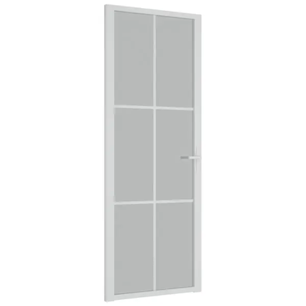 vidaXL Sisäovi 76x201,5 cm valkoinen mattalasi ja alumiini Älä Missaa