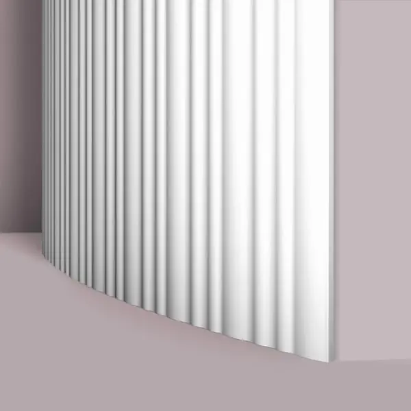 3d seinäpaneeli NMC CALANDO FLEX ARSTYL Noel Marquet Seinäpanelointi Akustiikkapaneeli Taipuisa lista Peitelista Koristelista valkoinen 2 m Löytö